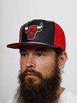 Бейсболка MITCHELL NESS арт. 6HSSMM19224-CBUBKWH Chicago Bulls NBA (черный / белый)
